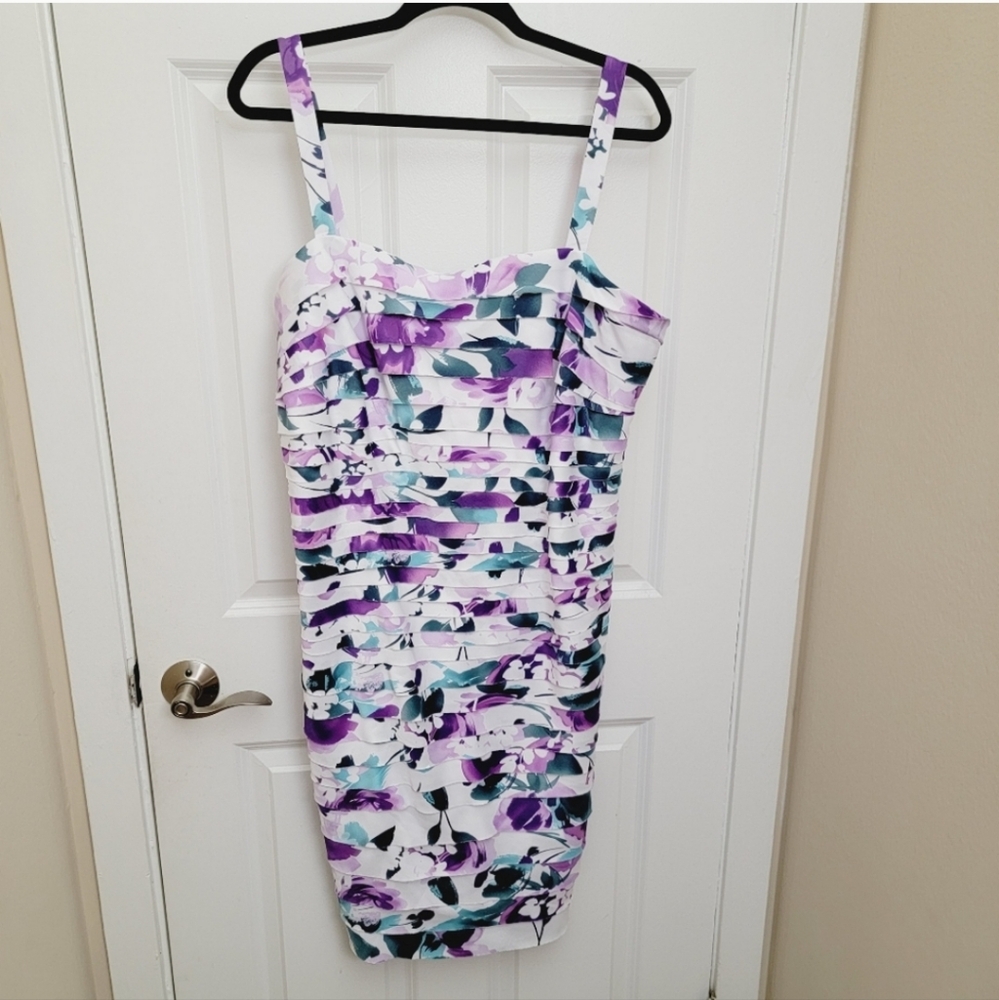 Collection Dressbarn Tiered knee-length floral dress - Picture 2 of 8